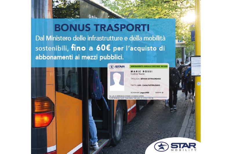 Locandina bonus trasporti.